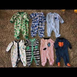 0-3 Month Boy Jammies